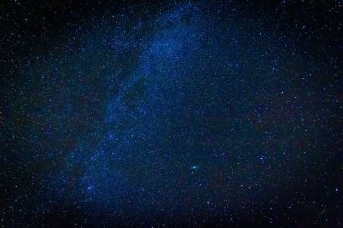 Night starry sky landscape clipart