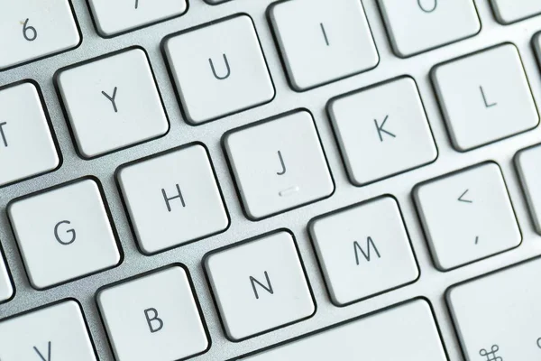 Beyaz Kablosuz alüminyum klavyesini kapat 