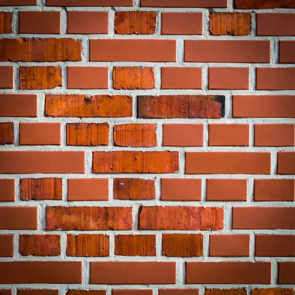 Vermelho tijolos parede fundo — Fotografia de Stock