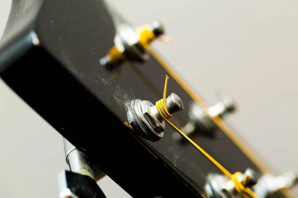 Acoustic guitar detail — Stock Photo, Image