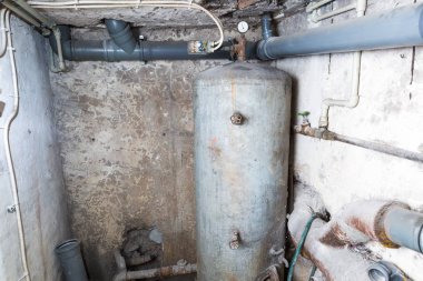 Kazan ev Bodrum katında.