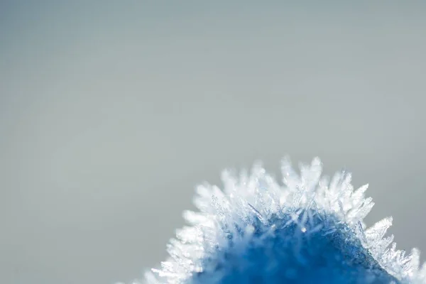 Sneeuwkristallen in mooie macro — Stockfoto