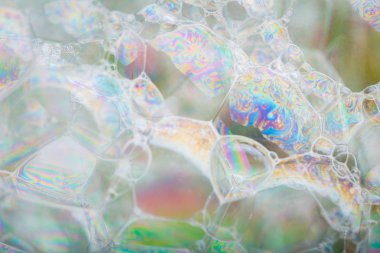 Sabun hava kabarcıkları yakın çekim