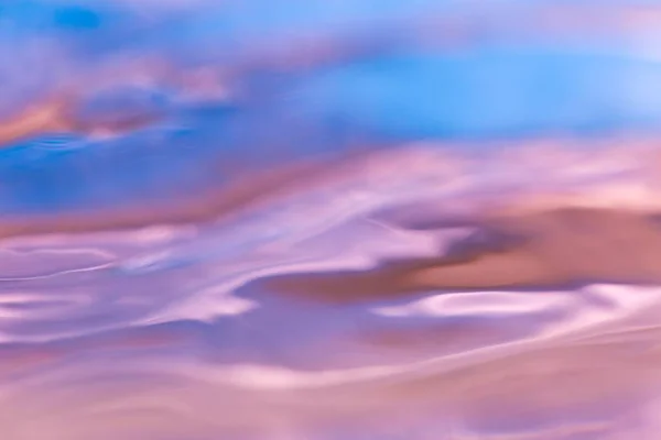 Abstract macro of moving waves on luquid — Stock Photo, Image