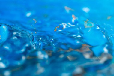 Dalgalar luquid üzerinde hareket soyut makro