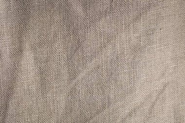 Çuval bezi arka planda yakın çekim.