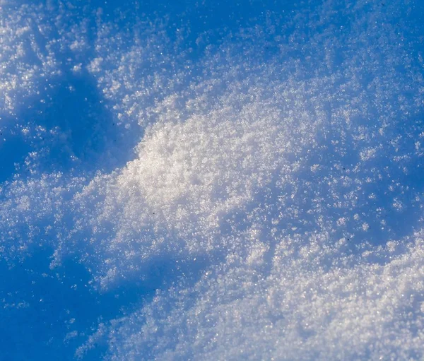 Fundo de neve em close-up — Fotografia de Stock