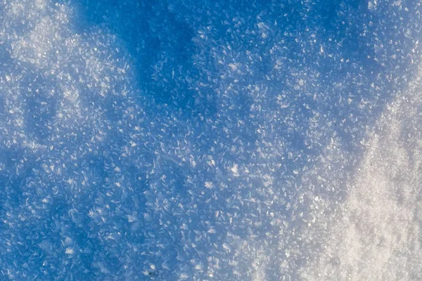 雪の背景をクローズ アップ — ストック写真