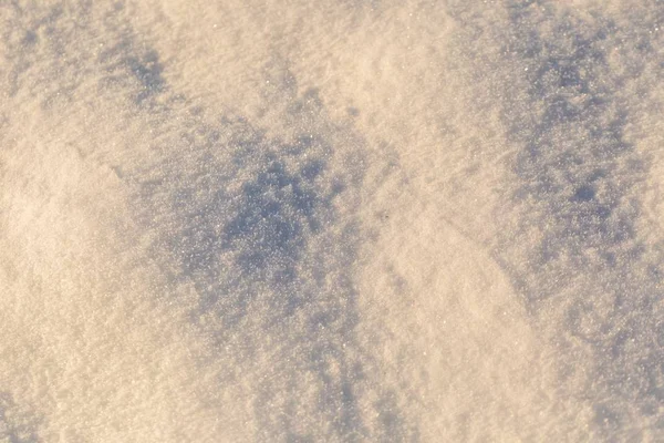 Fundo de neve em close-up — Fotografia de Stock