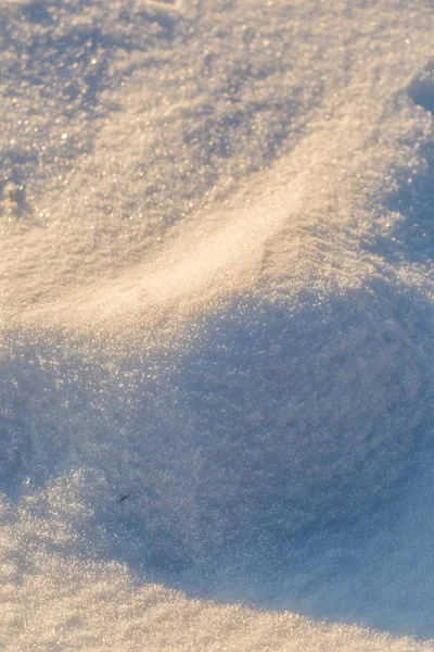 Fondo de nieve en primer plano — Foto de Stock