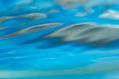 Dalgalar luquid üzerinde hareket soyut makro