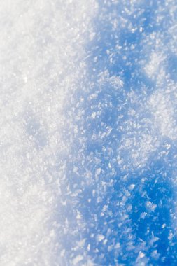 Kar arka planda yakın çekim