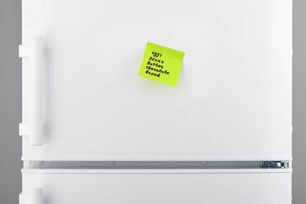 Yumurta, un, tereyağı, çikolata, Not buzdolabı üzerinde ekmek