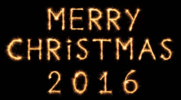 MERRY CHRISTMAS 2016 lettering drawn with bengali sparkles