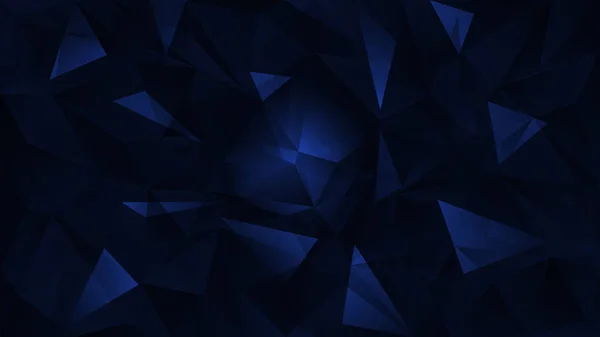 Mörkblå Ljus Metall Polygon Abstrakt Mönster — Stock vektor