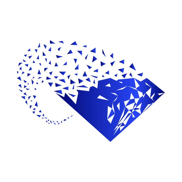 Рубіновий Сапфіровий Синій Колір Дорогоцінних Каменів Трансформації Значок — стоковий вектор