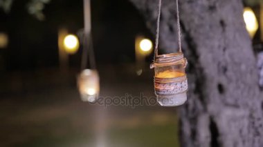 Bir düğün töreni için güzel vintage dekorasyon