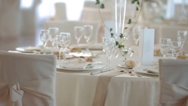 Charming kendi bar close up at the wedding — Stock Video