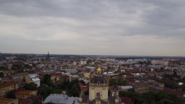St. Georges Katedrali 'nin havadan görünüşü, Lviv