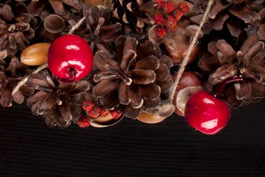 Noel çelenk. Kopya alanı