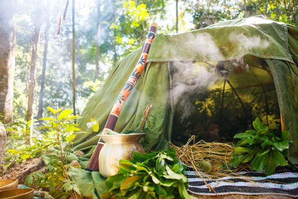 Meksika veya Hint Sauna Hut - stok görüntü