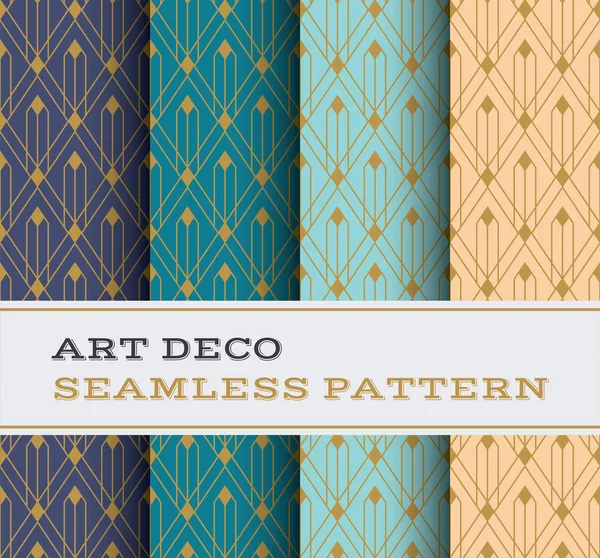 Motif Art Déco Sans Couture Avec Fond Couleurs Vecteurs De Stock Libres De Droits