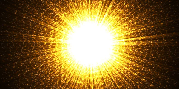 Explosion Lumineuse Dans Obscurité Lumière Brillante Des Étoiles Illustration Vectorielle — Image vectorielle