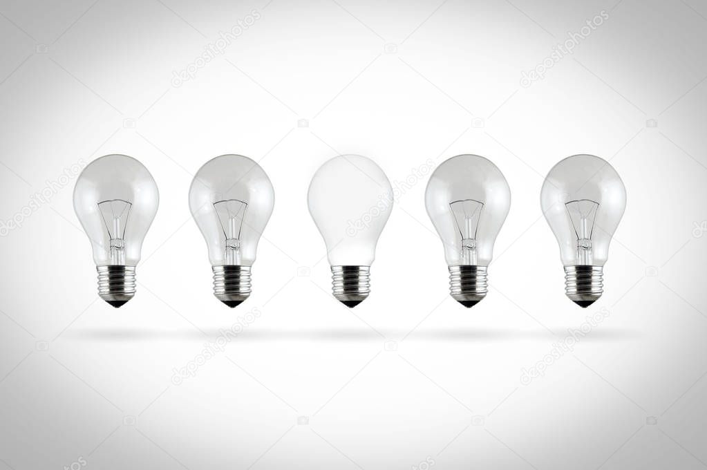 row of light bulbs 