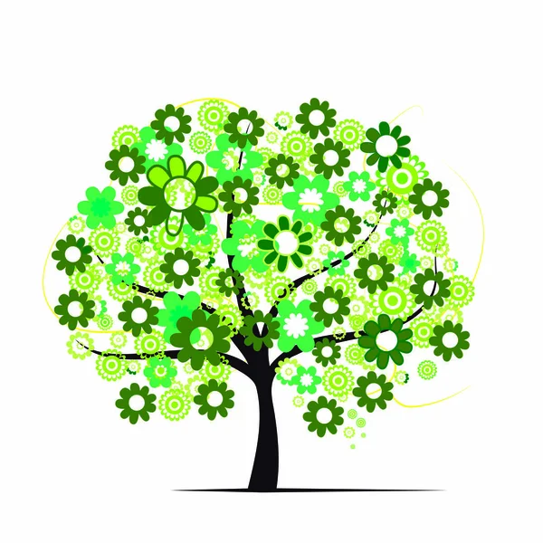 Green spring tree — Stock Photo, Image