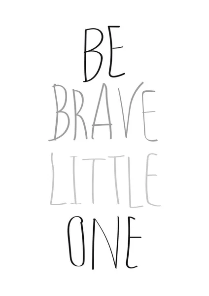 Ser corajoso pequeno — Fotografia de Stock