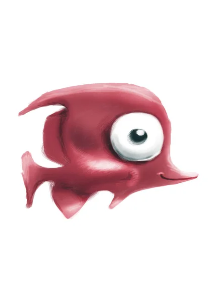 Digital painting of small fish — Stock Photo, Image