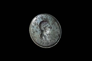 Tek kuruş bile 1806 king George III sikke dereceyi yan