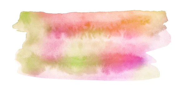 Manchas Multicolores Acuarela Colores Pastel Con Manchas Naturales Pintura Base — Foto de Stock