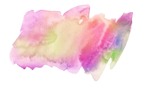 Multicolored Watercolor Stains Pastel Colors Natural Stains Paper Based Paint — Stock Photo, Image