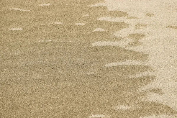 Nassen Und Trockenen Sand Die Textur Des Gelben Sandes Natürlicher — Stockfoto