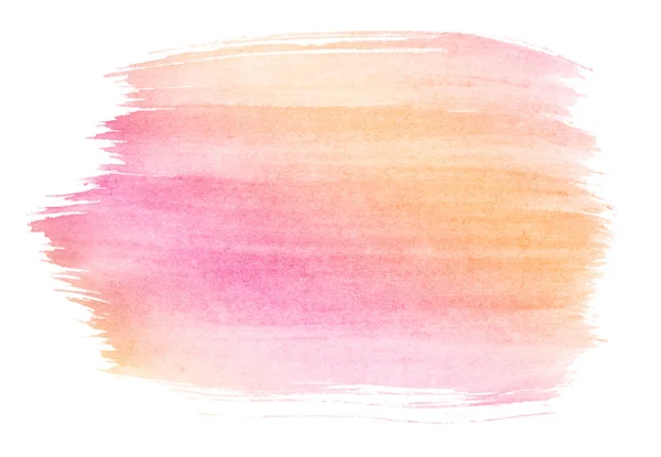 Rosa Gul Flerfärgad Akvarell Pastellfärger Isolerad Plats Med Skilsmässor Och — Stockfoto