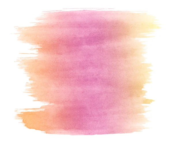 Acquerello Multicolore Rosa Giallo Dai Colori Pastello Luogo Isolato Con — Foto Stock