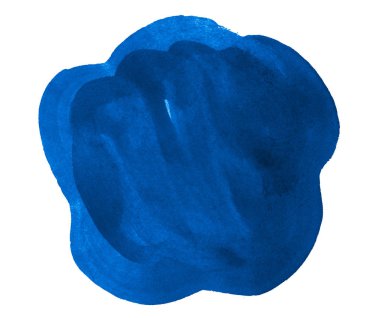 Açık kenarlı ve lekeli suluboya lacivert arka plan. Issız suluboya fırça lekeleri. Metin için kopyalama alanı olan çerçeve.