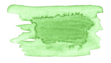 Açık yeşil arkaplan, temiz sınırlar ve boşanmalar. Suluboya fırça lekeleri. Metin için kopyalama alanı ile.