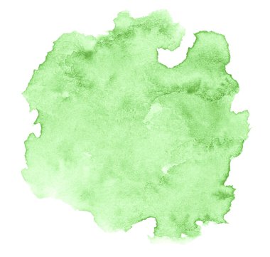 Açık yeşil arkaplan, temiz sınırlar ve boşanmalar. Suluboya fırça lekeleri. Metin için kopyalama alanı ile.