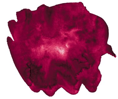 Suluboya Burgundy bir moda rengi, boşanmalar ve sınırlarla izole edilmiş parlak bir nokta. Metin için kopyalama alanı olan Pers kırmızı suluboya çerçevesi.