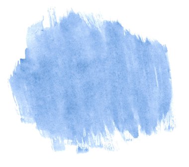 Açık mavi arkaplan, temiz sınırlar ve boşanmalar. Suluboya fırça lekeleri. Metin için kopyalama alanı ile.