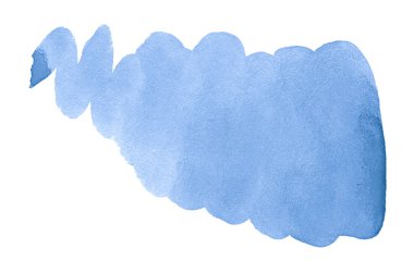 Açık mavi arkaplan, temiz sınırlar ve boşanmalar. Suluboya fırça lekeleri. Metin için kopyalama alanı ile.
