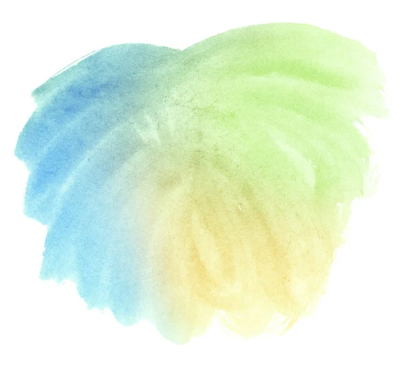 Aquarell Mehrfarbig Pastellfarben Mit Einem Fließenden Übergang Des Farbverlaufs Isolierter — Stockfoto