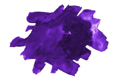 Doymuş Mor Suluboya, boşanmalar ve sınırlar ile izole edilmiş parlak bir yer. Metin için kopyalama alanı olan mor suluboya çerçeve.