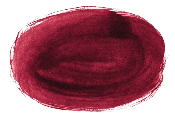 Burgundowy akwarela jest modny kolor, jasny, odosobniony dowcip miejscu — Zdjęcie stockowe