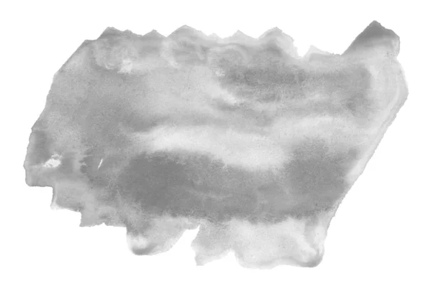 Акварель Нейтральный Серый Фон Четкими Границами Разводами Черно Белые Пятна — стоковое фото