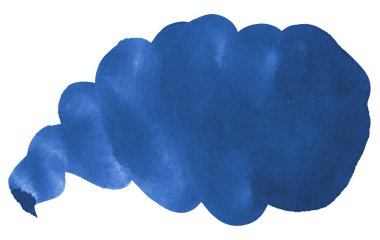 Klasik mavi suluboya, soyut arka plan, uzay renkleri, boşanmalar ve sınırları olan izole bir yer. Tasarım ve dekorasyon için modaya uygun eski resimler. Kopyalama alanı olan çerçeve.