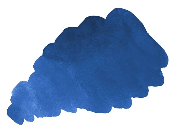 Классический Синий Акварель Абстрактный Фон Пространственные Цвета Изолированное Место Разводами — стоковое фото