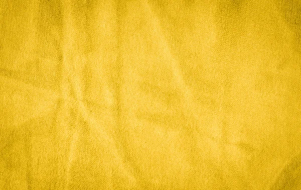 Texture Jaune Vif Tissu Liaison Fond Textile Jaune Avec Plis — Photo